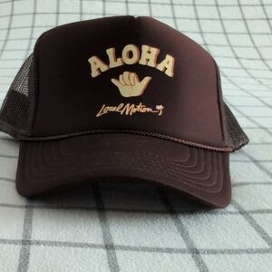 Local Motion Brown Aloha Mesh Cap